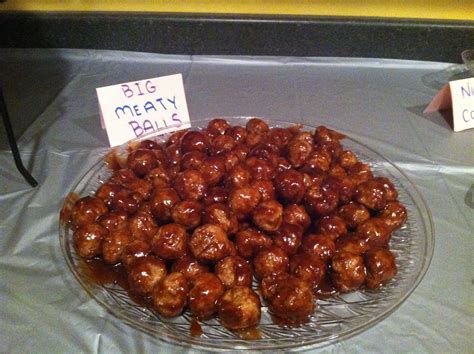 meaty balls cute food idea for pure romance party pure