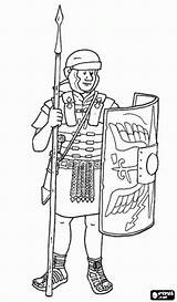 Rom Soldaat Romani Malvorlage Romano Romanos Romeinse Pilum Legionario Ausmalen Gewapend Antichi Rome Armor Pintar Harnas Spear Kleurplaten Speer Zwaard sketch template