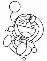 Doraemon Balloon Coloring Printable Pages Kids A4 Gif Description sketch template