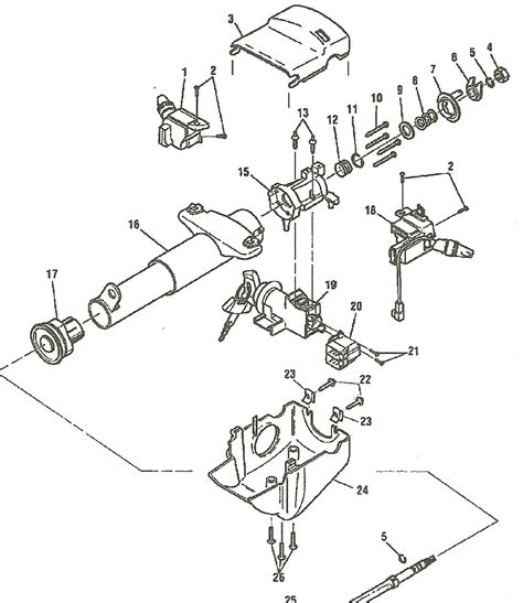 chevy steering column diagram