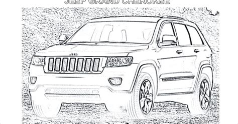 coloring pages car coloring jeep grand cherokee coloring pages