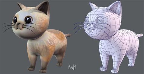 Cat Cartoon V01 3d Model 3d Character Motion Design Animation Cat