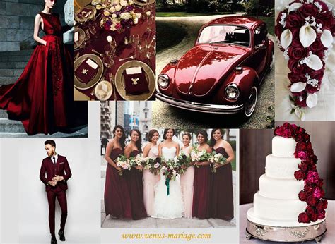 inspiration mariage thème ivoire et bordeaux ou rouge … un jour en 2018…