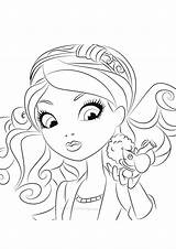 Coloring Pages Liv Maddie Clipart Print sketch template