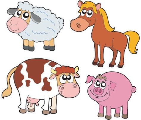 cartoon farm animals clip art