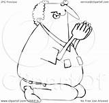 Praying Kneeling Man Coloring Outline Person Drawing Illustration Royalty Clip Vector Djart Clipart Getdrawings Regarding Notes Paintingvalley sketch template