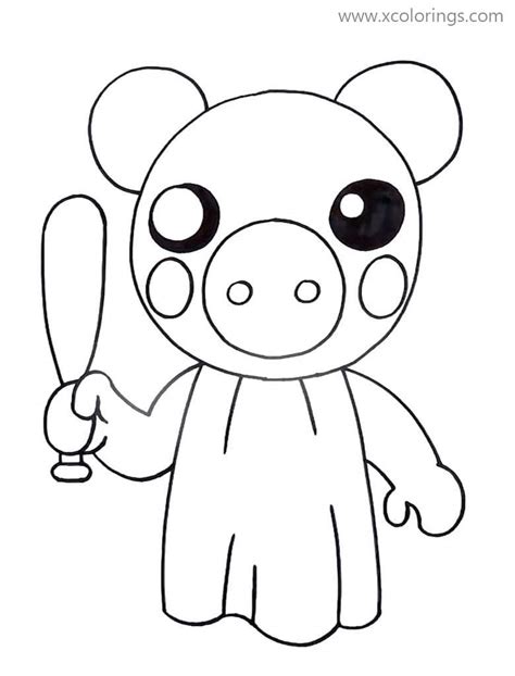 roblox piggy coloring pages coloring home