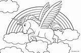 Coloring Pages Unicorn Wings sketch template