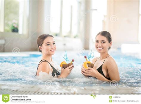 girls  water stock image image  adult resort enjoying