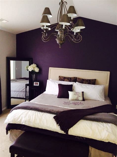 purple accent wall in bedroom agoinspire