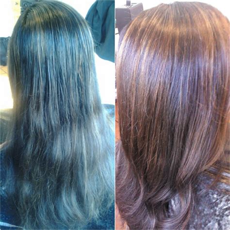 healthy hair is beautiful hair before and after copper