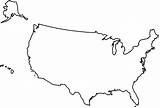 Map Outline Usa Coloring Pages Flag United States Color Sheets Choose Board sketch template