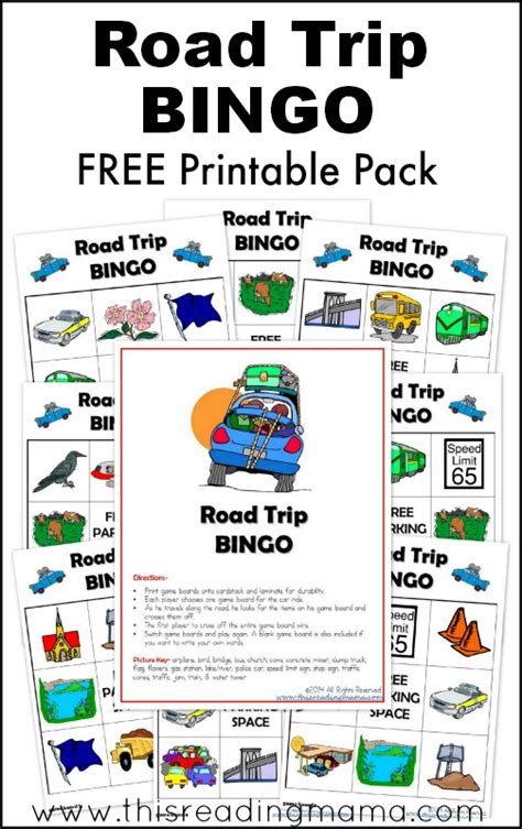 travel bingo game printable