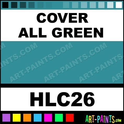 cover  green homogenized tattoo ink paints hlc cover  green
