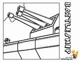 Navy Coloring Pages Battleship Ships Visit Yescoloring sketch template