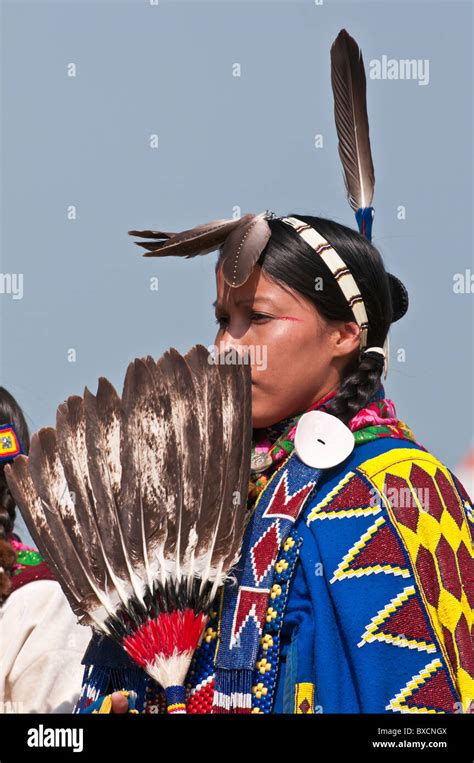Female Traditional Dancer Pow Wow Blackfoot Crossing Historical Park
