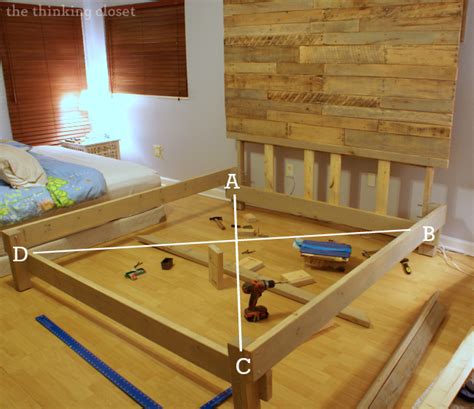 build  custom king size bed frame  thinking