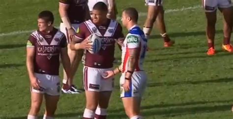 Rugby Player Greets Former Teammate By Grabbing His Junk Video