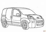 Peugeot Coloring Bipper Pages Drawing Minivan Printable Main Getdrawings Super Paper sketch template