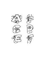 Alphabet Mouse Coloring Pages Color sketch template