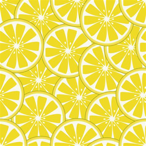 fresh lemon slice pattern  vector art  vecteezy