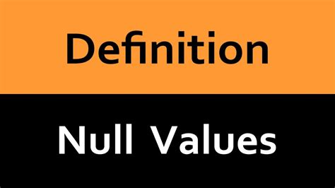 definition    null  youtube