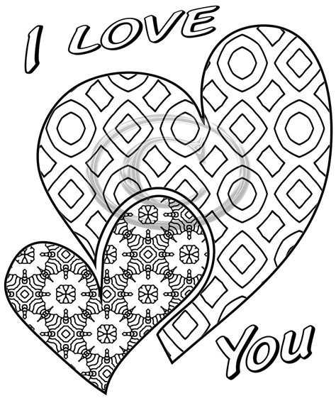 love   hearts coloring page etsy heart coloring pages love
