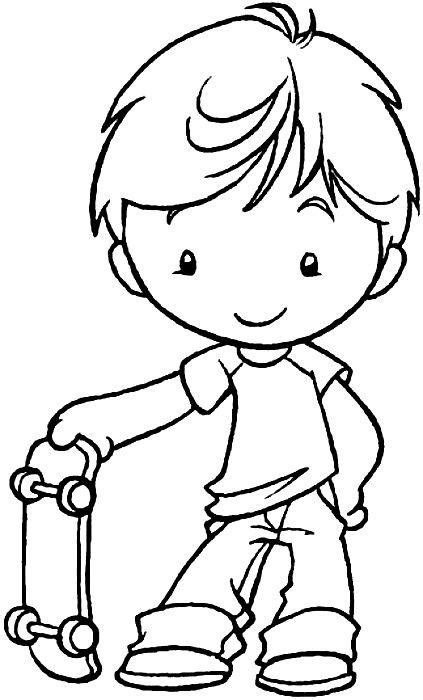 boy coloring coloring pages