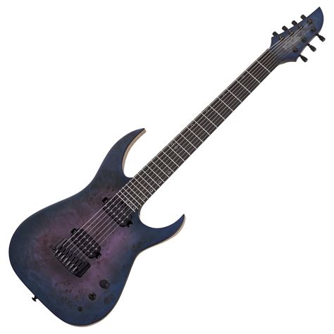 schecter keith merrow km  mk iii blue crimson gearmusic