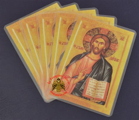 laminated byzantine icon  christ lifegiver christ laminated icons