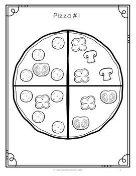 freebie pizza fractions activity packet fractions pizza fractions