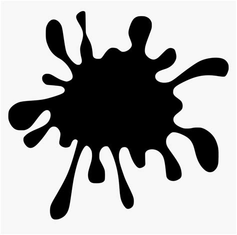 paint splatter splash ink liquid splat drop blob black paint