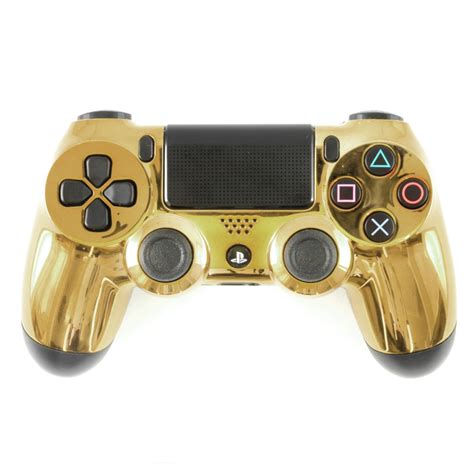 gold black ps controller thecontrollerpeople