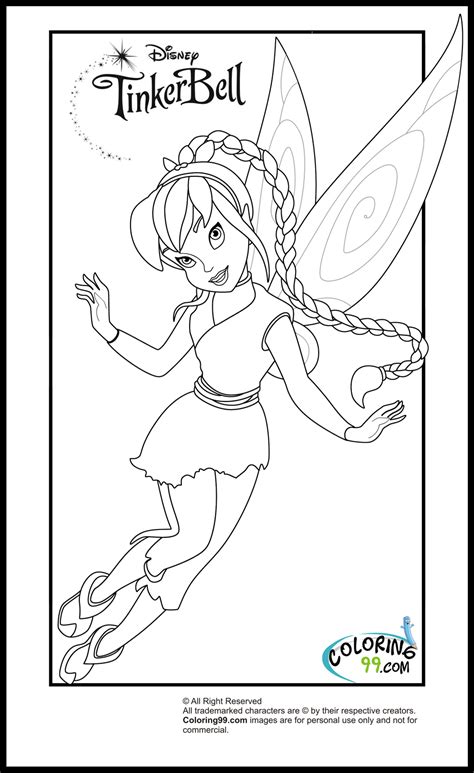 tinkerbell  friends coloring pages minister coloring