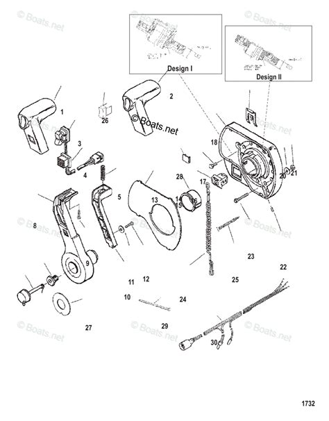 mercury rigging parts accessories remote controls  components oem parts diagram