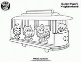 Daniel Tiger Coloring Pages Printable Kids Neighborhood Sid Kid Science Birthday Print Colouring Color Tigers Trolley Pbs Train Sheets Party sketch template