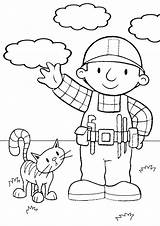 Bob Builder Coloring Pages Kids Printable Color Print Bestcoloringpagesforkids sketch template