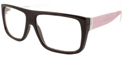 mens womens flat top clear lens eye glasses thick sqaure frame ebay