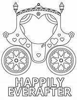 Pages Coloring Wedding Happily Everafter Kids sketch template