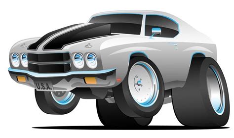 Classic Hot Rod 57 Muscle Car Low Profile Big Tires And Rims Candy