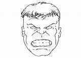 Hulk Face Coloring Pages Incredible Printable Kids Procoloring sketch template
