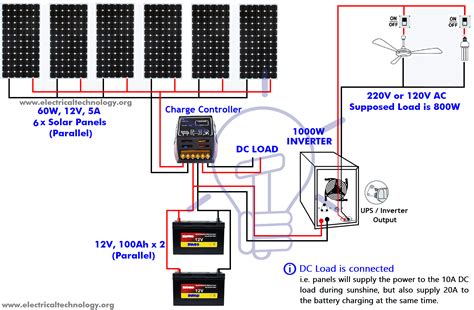 solar panel charging circuit diagram
