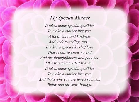special mother  mother poems