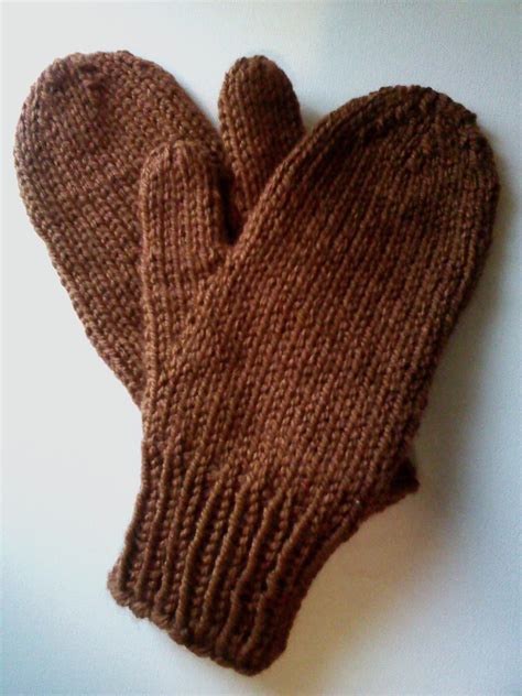 knitting easy mitten pattern
