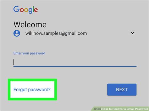 how to recover your gmail login password wikihow