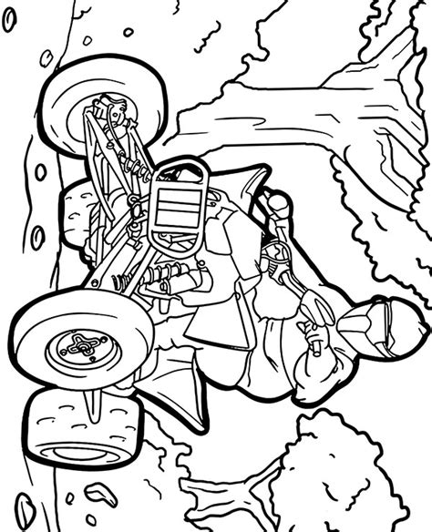 quad   forest coloring page  print