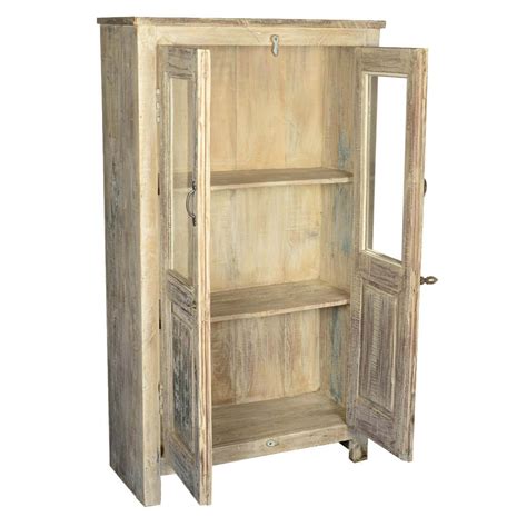 door reclaimed wood tall storage cabinet