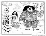 Maui Disney Coloring Moana Pages Printable Print Color Book sketch template