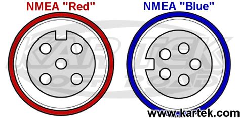 lowrance nac mrdmbl nmea  nmeak nk network gps  pin red male  pin blue male  ft