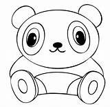 Panda Coloring Cute Pages Baby Drawing Printable Getdrawings Print Getcolorings Color Colo sketch template